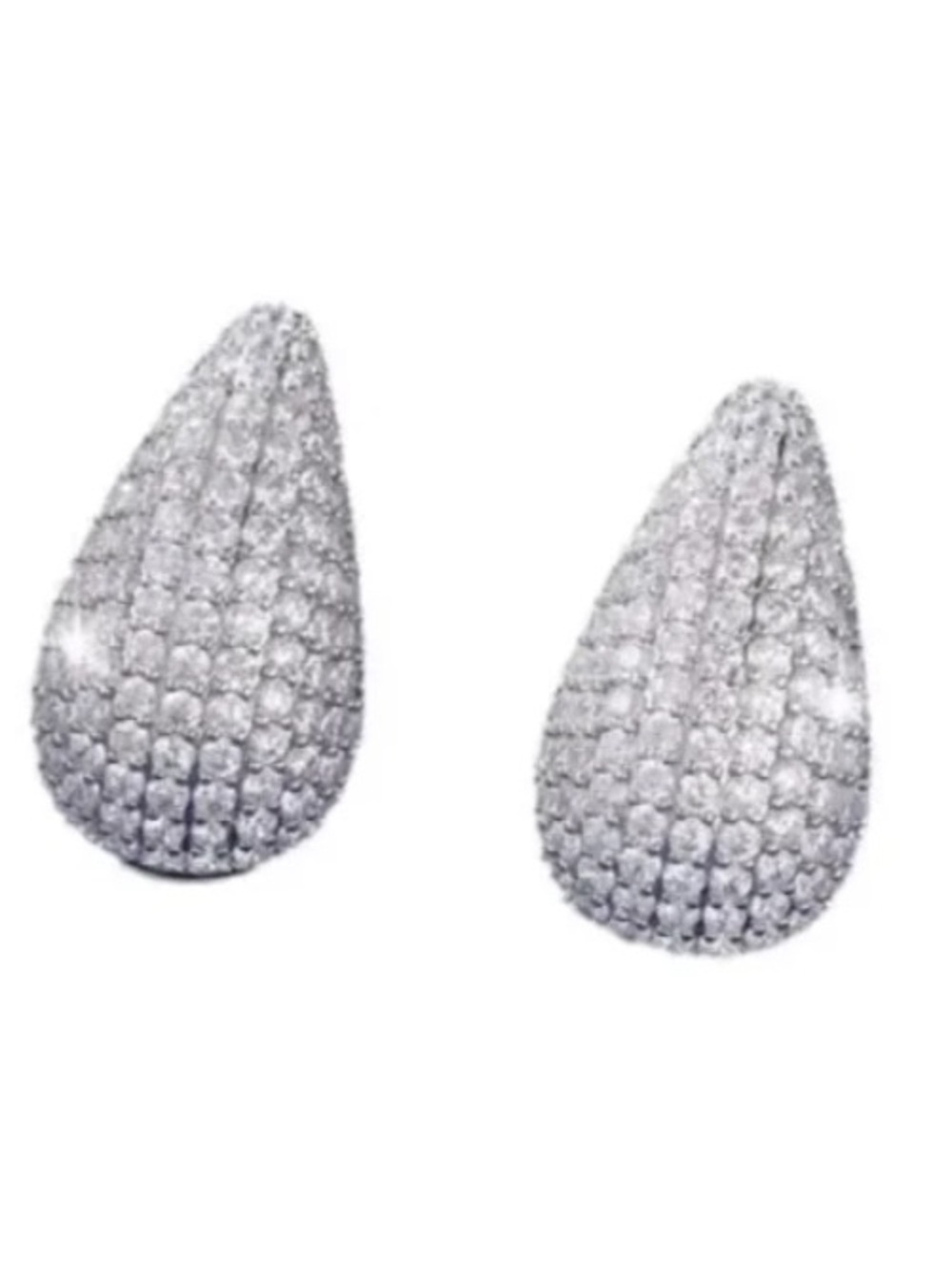 Jewels by Sunaina Silver Crystal Earrings